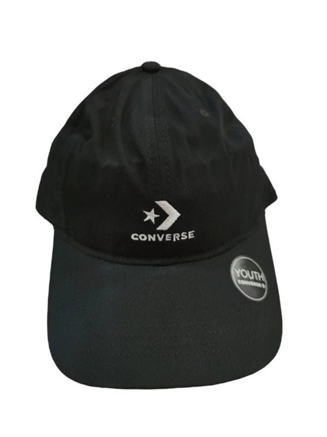 Converse Stacked Logo Casquette Visière Noir Unisexe
