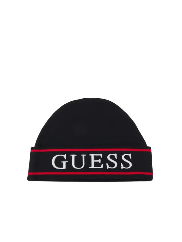 Guess Cappello Nero Con Ricamo Rosso Bambino