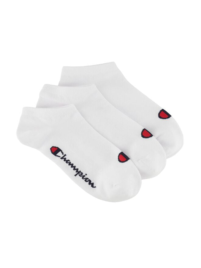 Lot de 3 paires de chaussettes unisexes Champion Crew Blanches