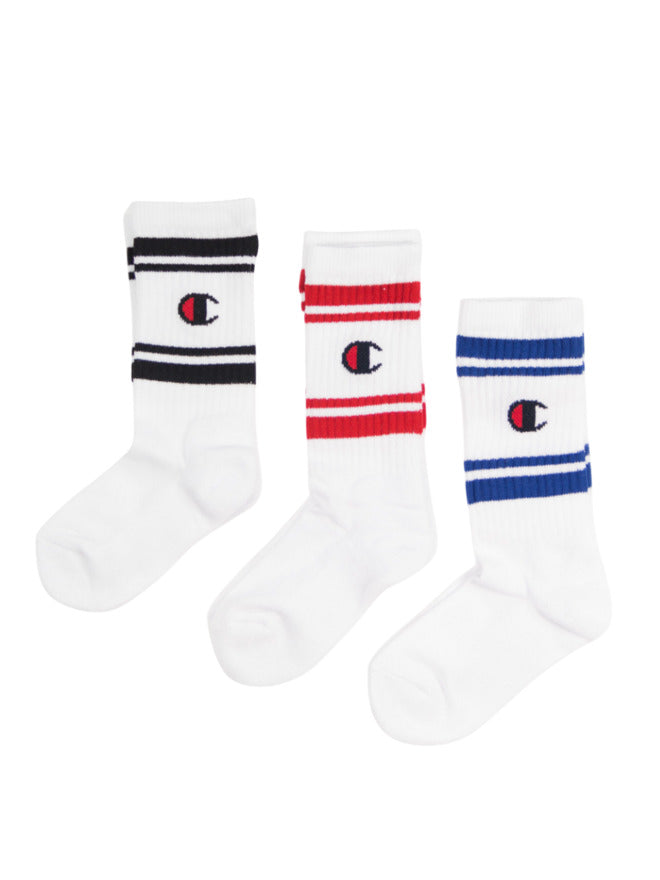 Champion 3PK Calzini Bianchi Bambini