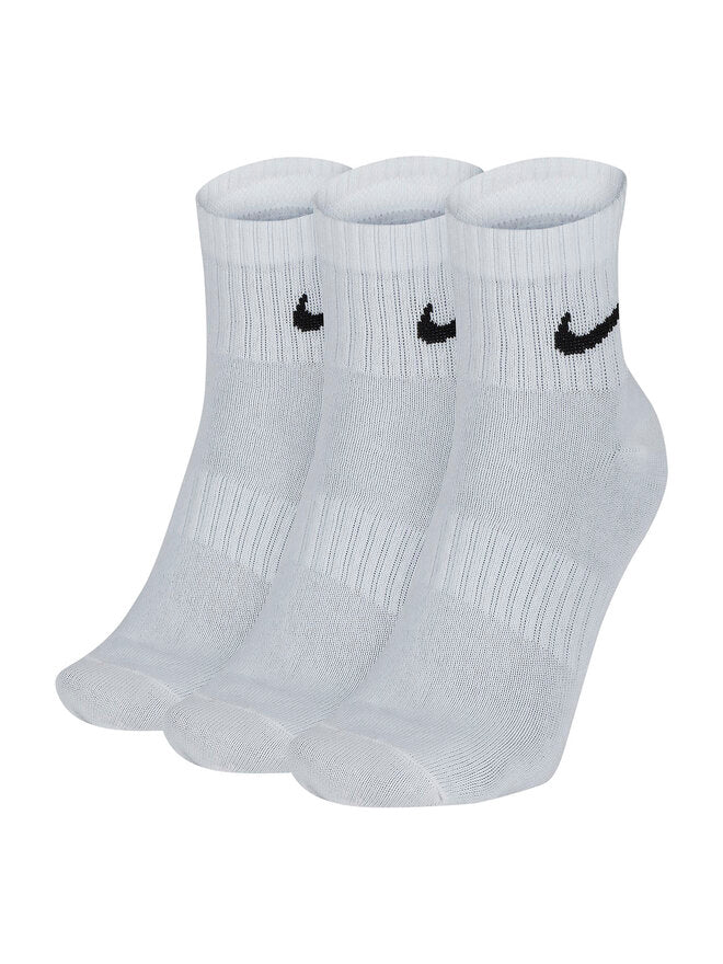 Nike Everyday 3 Paires de Chaussettes Blanches Unisexe
