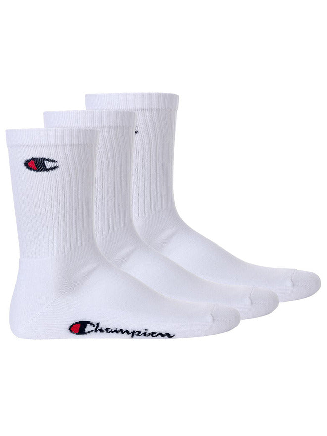 Chaussettes Crew Champion Core 3PP Blanches Unisexe