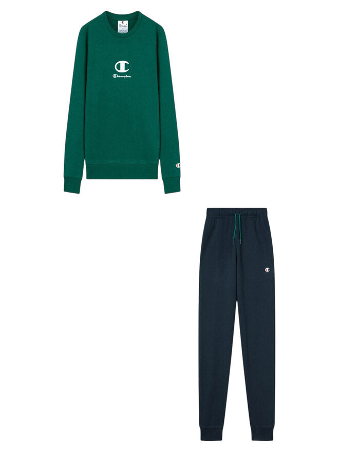 Survêtement complet Champion vert bleu enfants garçons