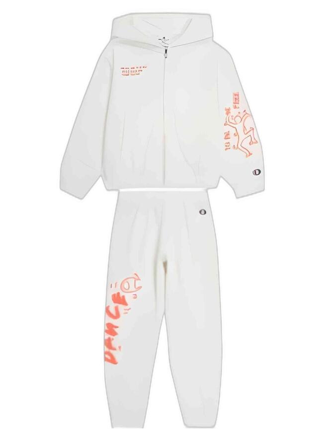 Ensemble de survêtement complet Champion blanc pour bébés et jeunes filles
