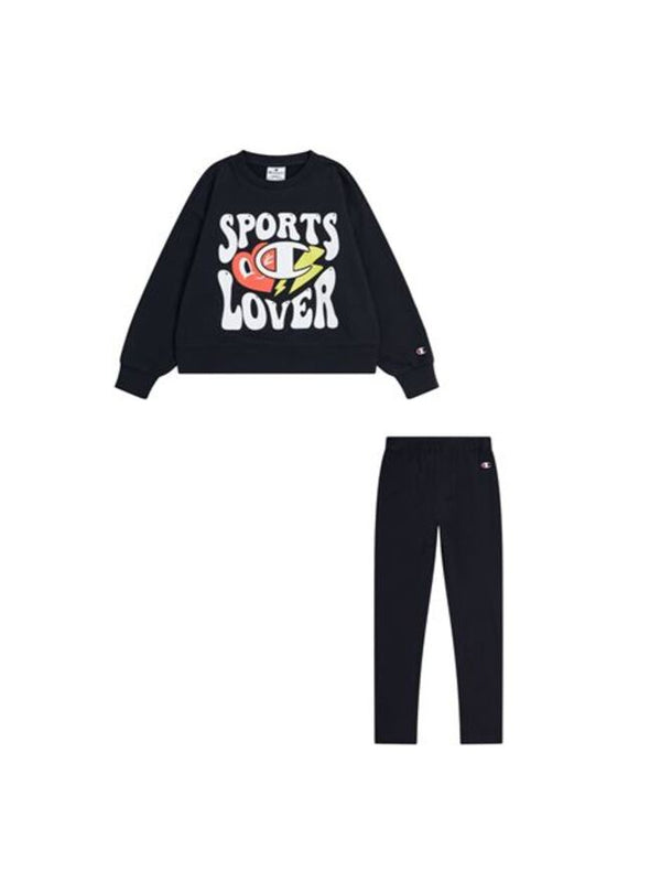 Champion New York Ensemble Survêtement Noir Logoté Filles