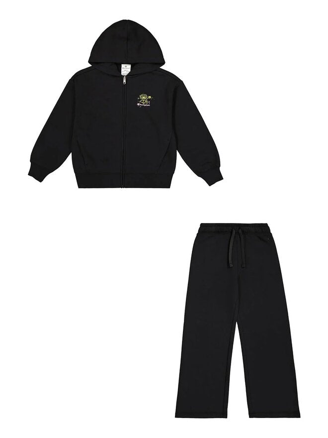 Champion Emotional Dance Completo Tuta Nero Bambine Ragazze