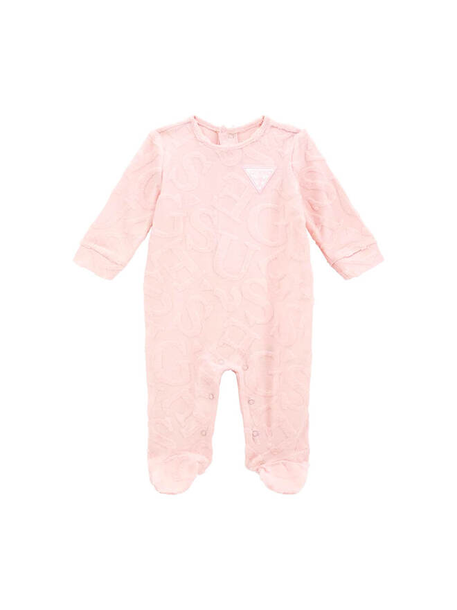 Guess Infant Tuta Total Pink Logata Bambina