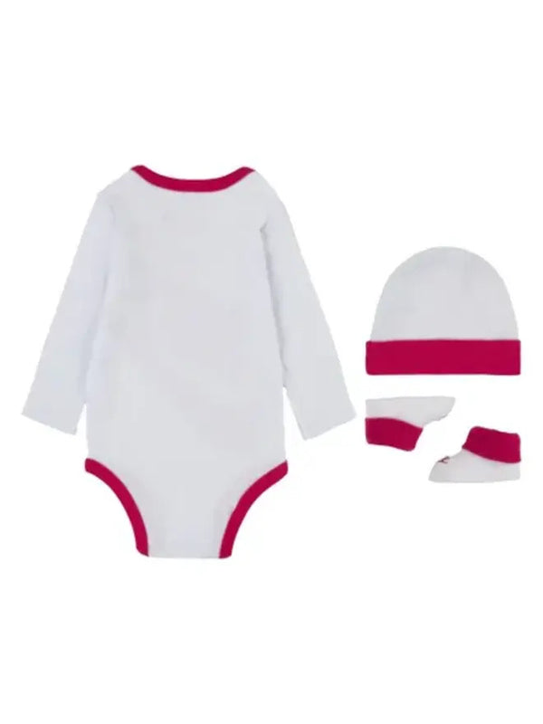 Nike Sportswear Set Futura Completo 3 Pezzi Bianco Fucsia Bambini