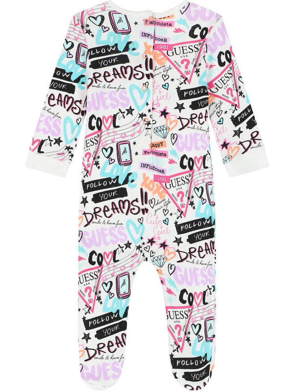 Guess Baby Tuta Multicolore Bambina