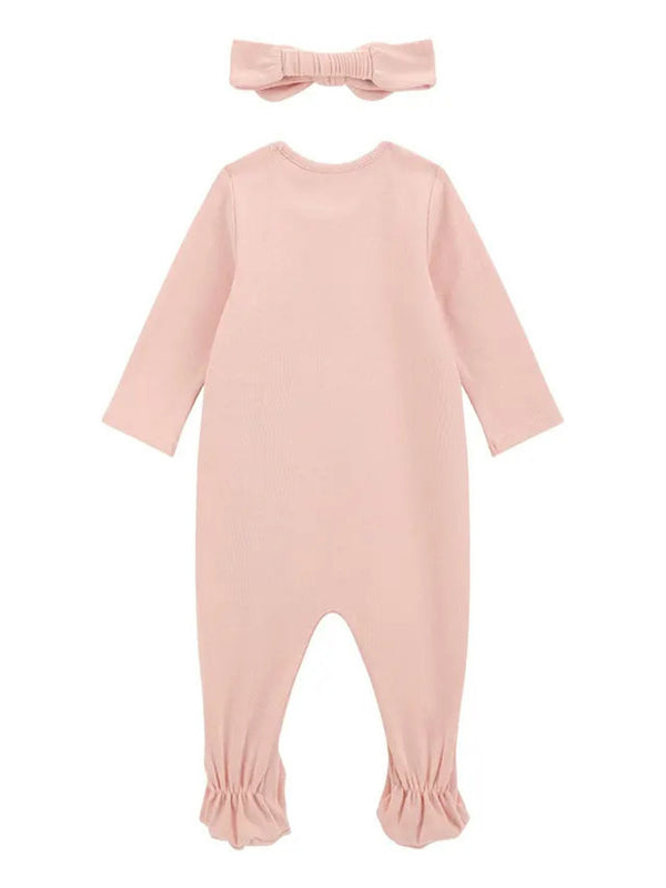 Guess Baby Tuta Con Fascetta Total Pink Bambina