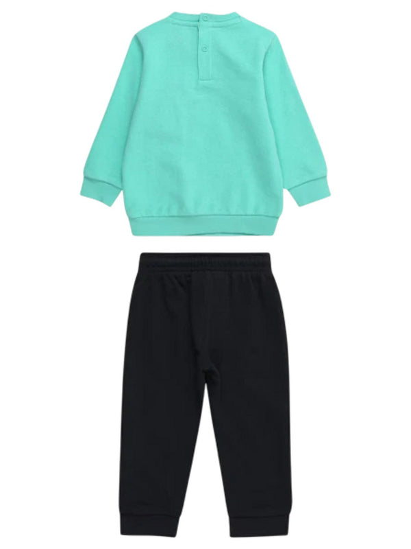 Champion Baby Completo Tuta Verde Blu Bambino