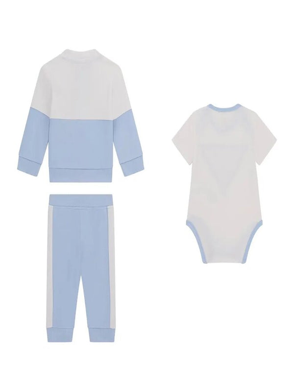 Guess Baby Set 3 Bianco Azzurro Bambino
