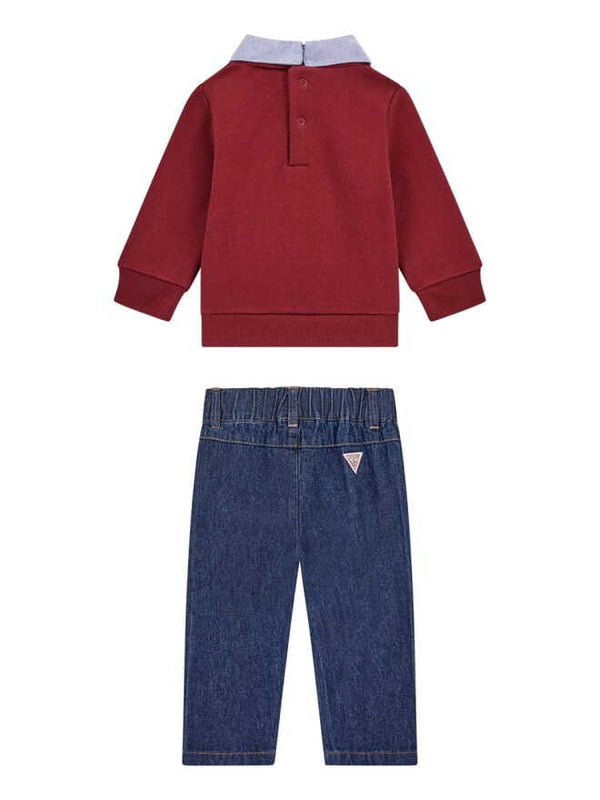 Ensemble Guess Bébé Rouge Bleu Denim