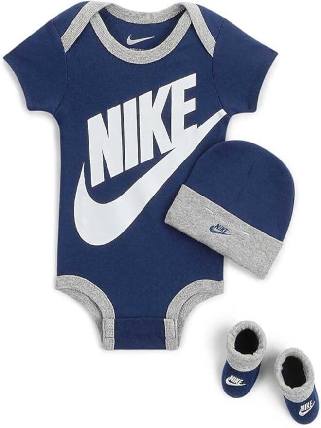 Nike Futura Logo 3Pz Completo Blu Bambino
