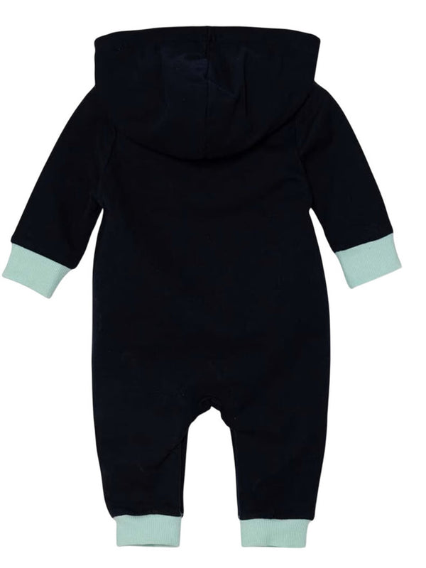 Guess Baby Tutina Con Cappuccio Neonato Blu Verde Bambini