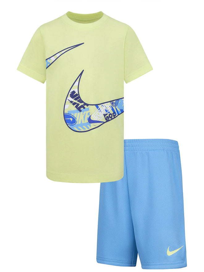 Nike Wild Air Mesh Completo Giallo Azzurro Bambino