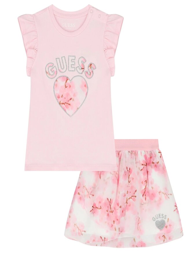 Guess Baby Ensemble 2 Pièces Rose Bébé Fille