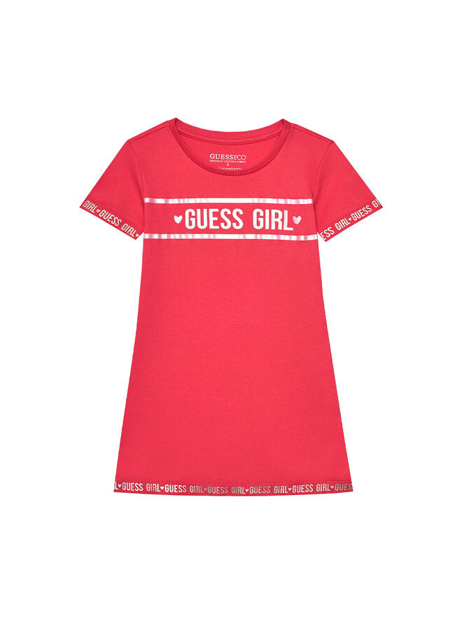 Robe Guess Enfant Fille Fushia Blanc