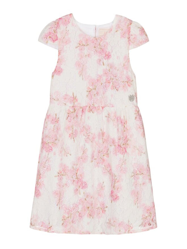 Guess Kids Vestito Rosa Bianco Bambina