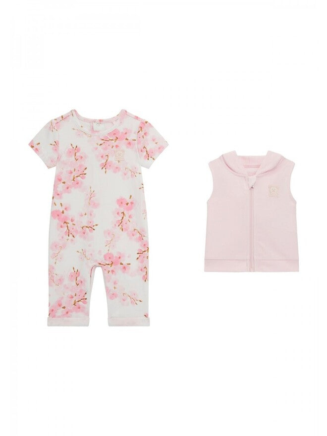 Guess Baby Completo 2 pezzi Rosa Bianco Bambina