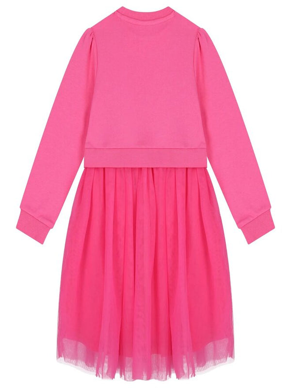 Guess Kids Vestito Rosa Bianco Bambina