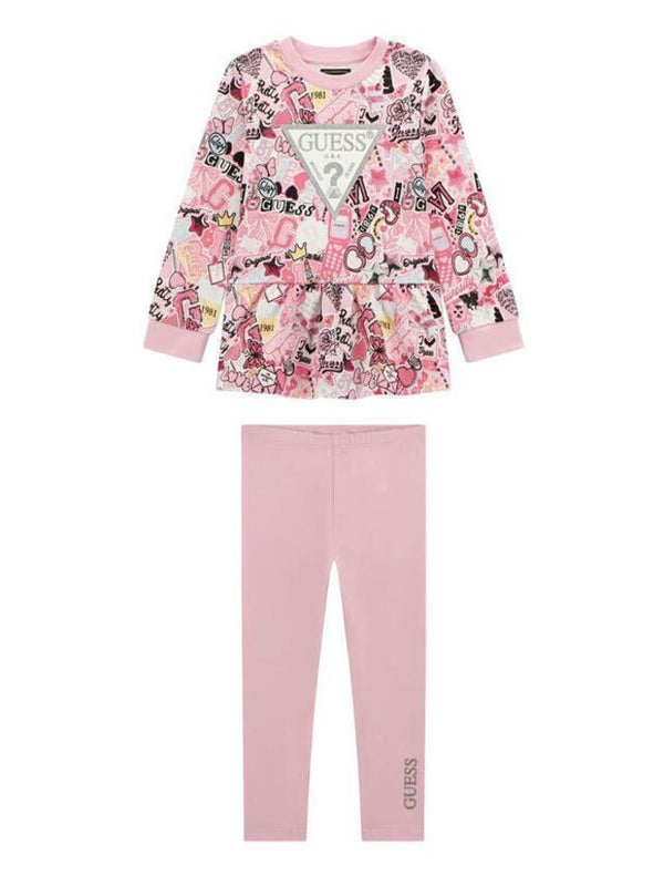 Ensemble Guess 2 pièces rose bébé fille