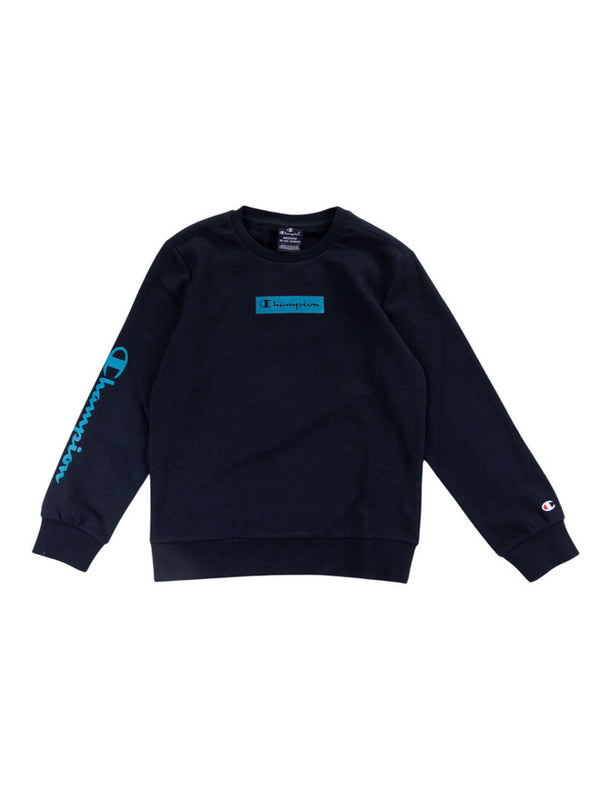 Guess Felpa Girocollo Blu bambino