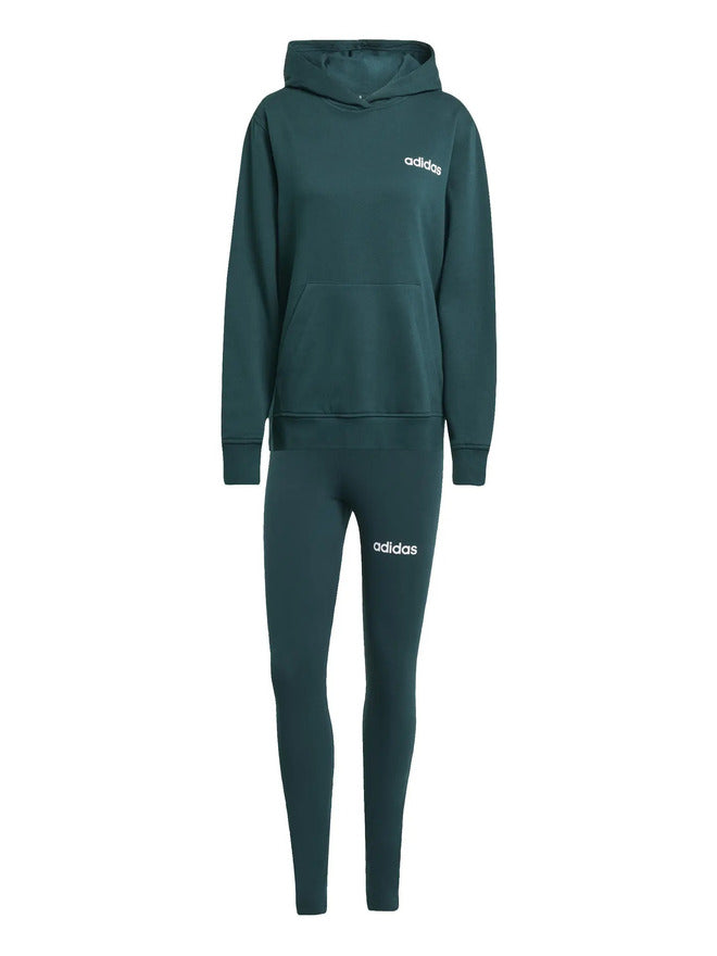 Adidas Leisure Completo Tuta Verde Donna
