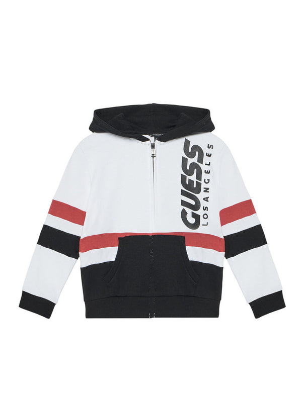 Guess Felpa Con Cappuccio Chiusura Zip Multicolore Bambini