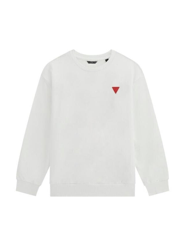 Guess Felpa Girocollo Bianca Bambini Ragazzi