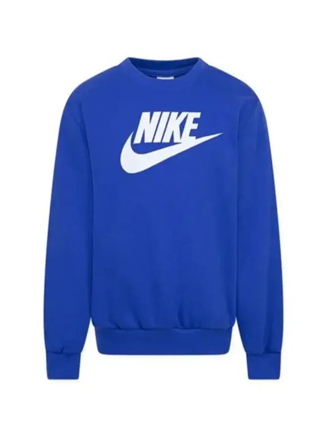 Nike French Terry Crew Sweat-shirt col rond Bleu Enfant