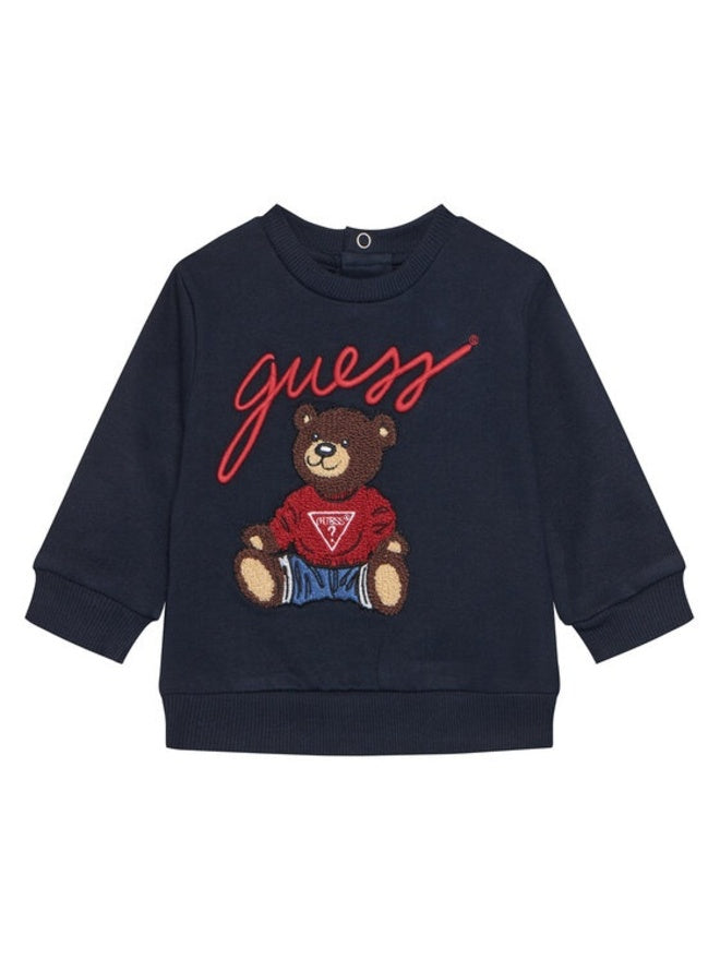 Guess Felpa Girocollo Blu Bambino