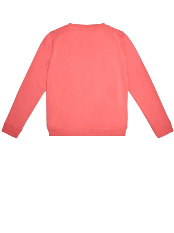 Guess Kids Sweat-shirt col rond rose fille