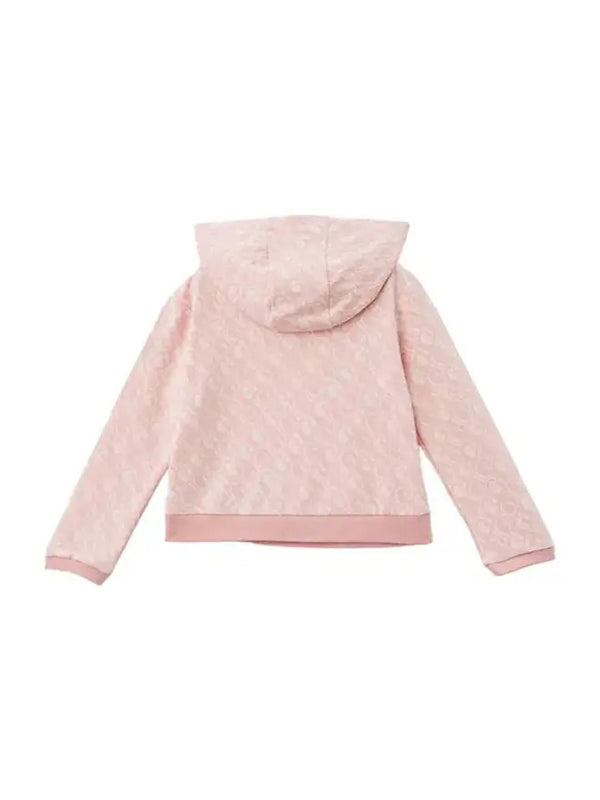 Guess Kids Sweat à Capuche Rose Blanc Fille
