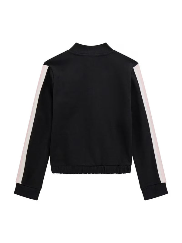 Guess Active Felpa Chiusura Zip Nera Bambina