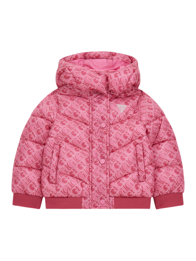 Guess Doudoune rose à logo pour fille