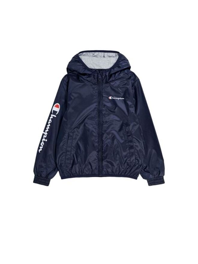 Champion Blouson Coupe-Vent Capuche Bleu Enfant
