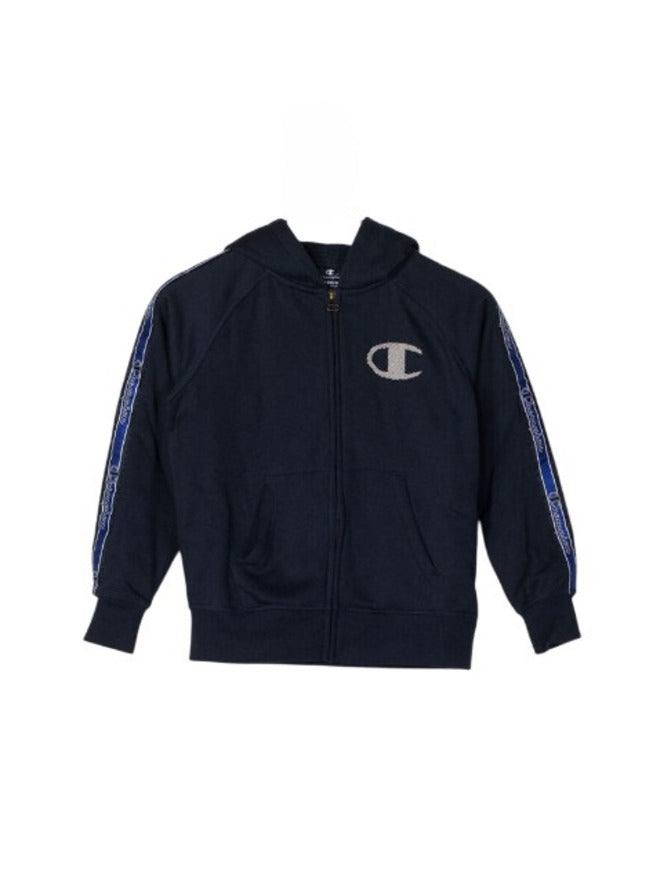Champion Boys Sweatshirt Zip Bleu Enfant