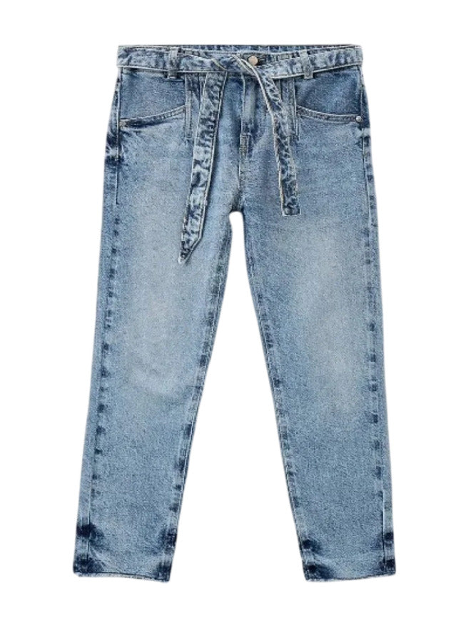 Guess Kids Paper Bag Jeans Denim Bleu Clair Fille