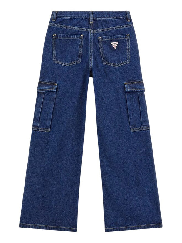 Guess Jeans Palazzo en jean bleu foncé pour filles