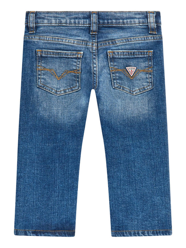 Guess Slim Feat Strapp Azz Jeans Blu Denim Bambini