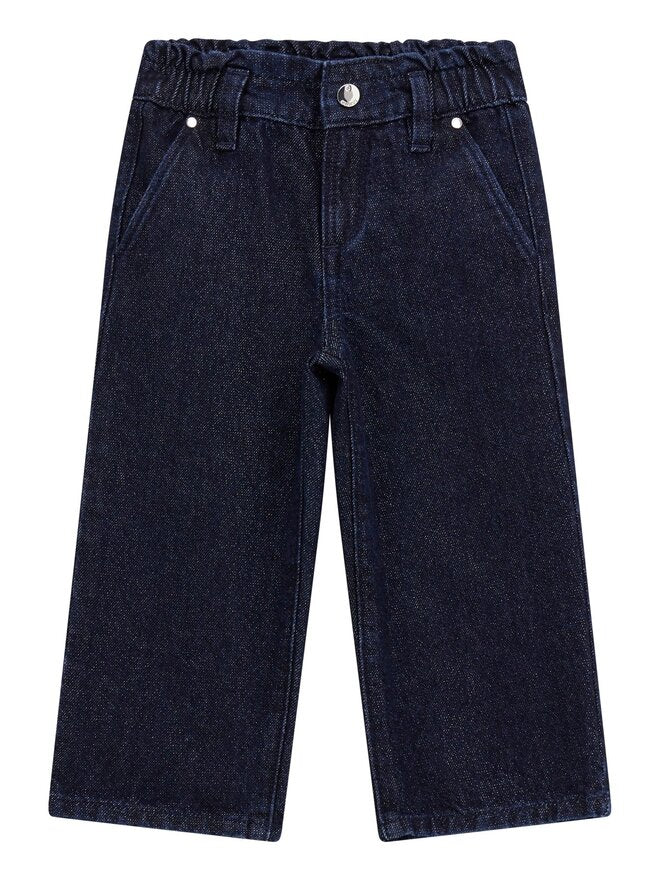Guess Kids Jeans en denim noir avec strass pour fille