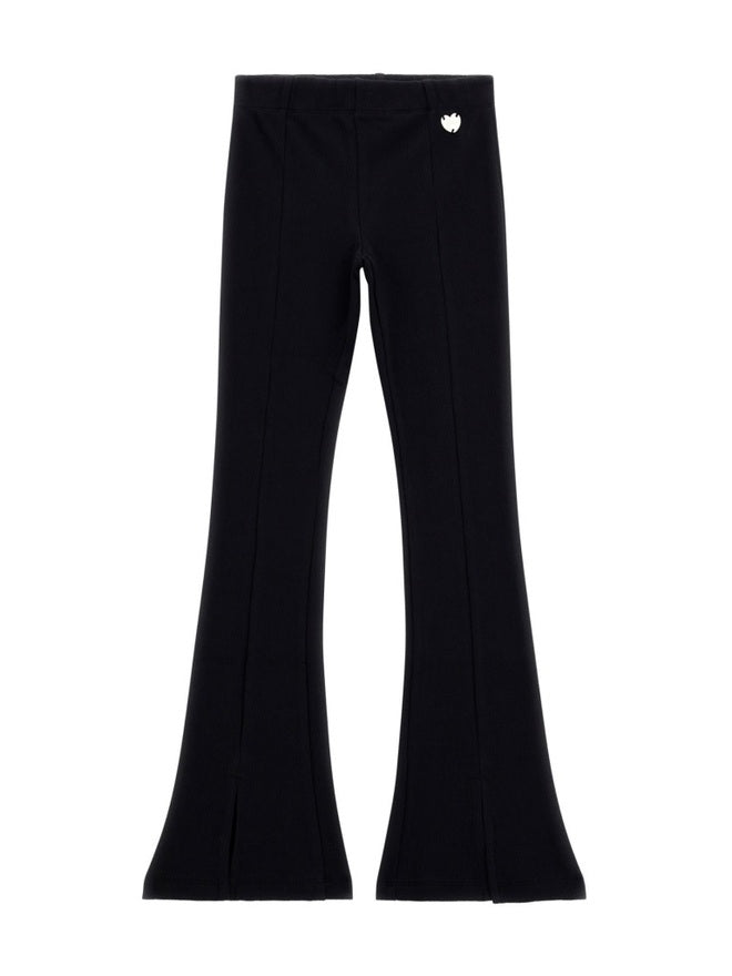 Guess Legging côtelé évasé Noir Fille