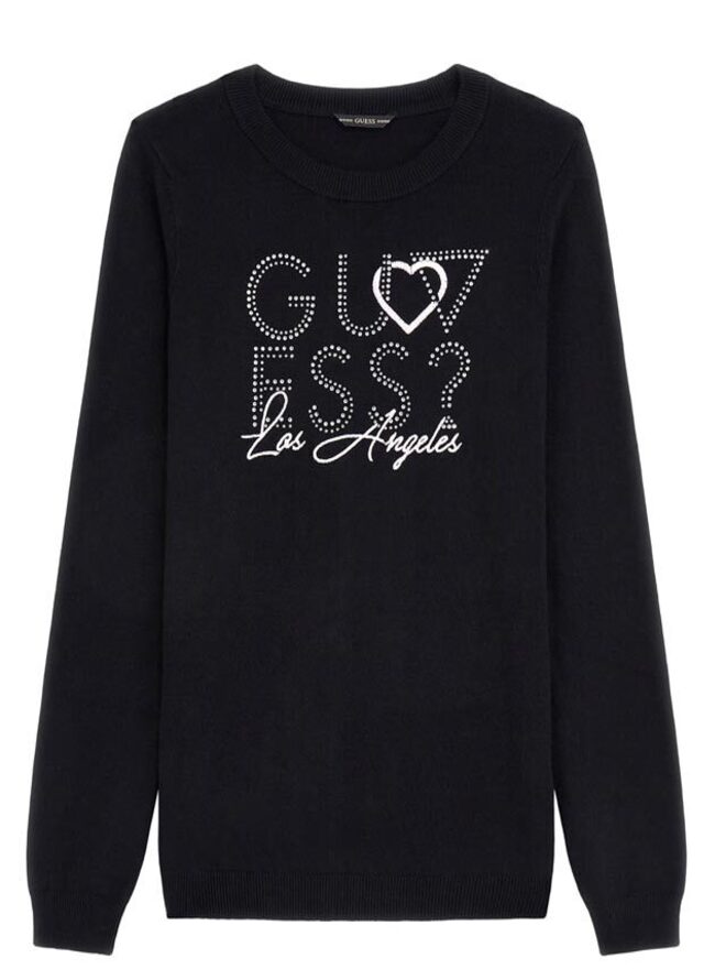 Guess Maglioncino Girocollo Nero Bambine