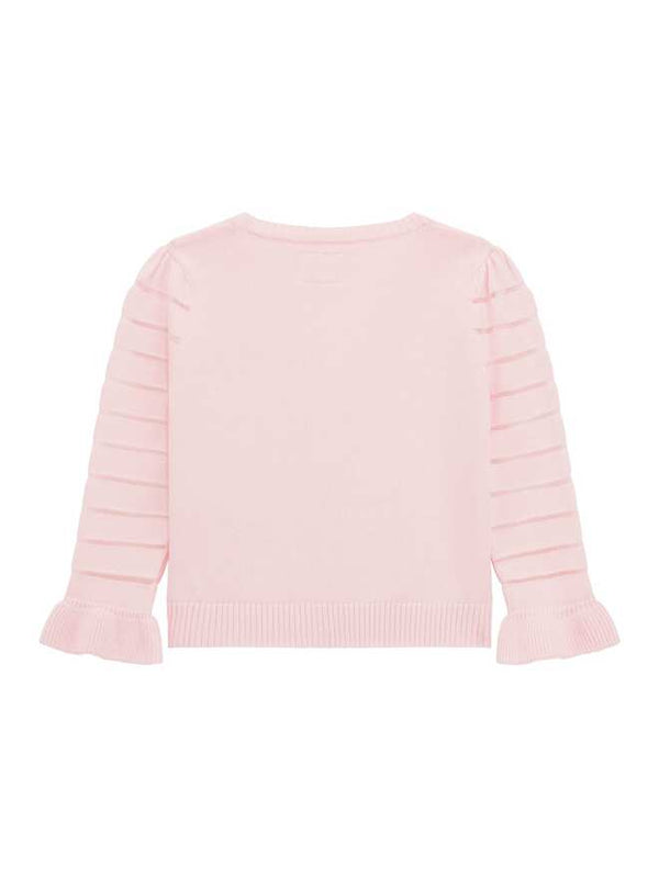 Guess Cardigan Chiusura Bottoni Rosa Bambina