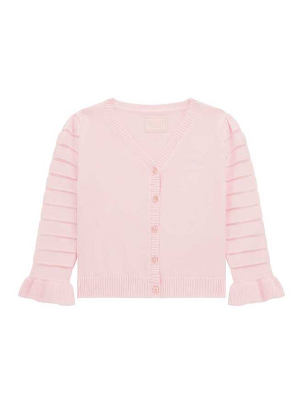 Guess Cardigan Chiusura Bottoni Rosa Bambina