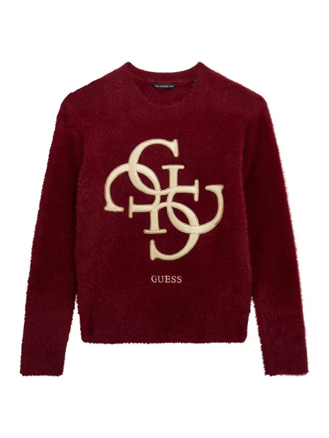Guess Kids Pull Ras du Cou Bordeaux Fillette