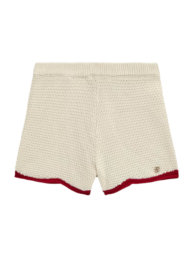 Guess Short Brodé Blanc Enfant Fille