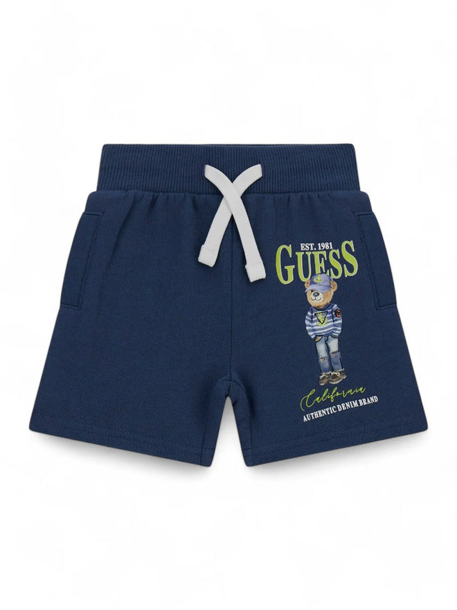 Guess Kids Graphic Pantaloncini Blu Bambino