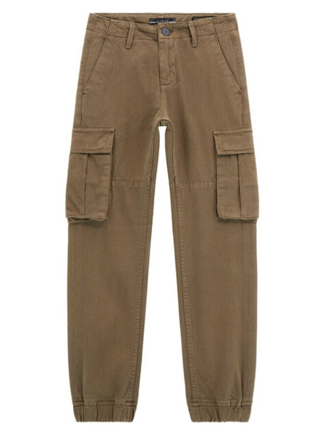 Guess Pantaloni Cargo Marrone Chiaro Bambino
